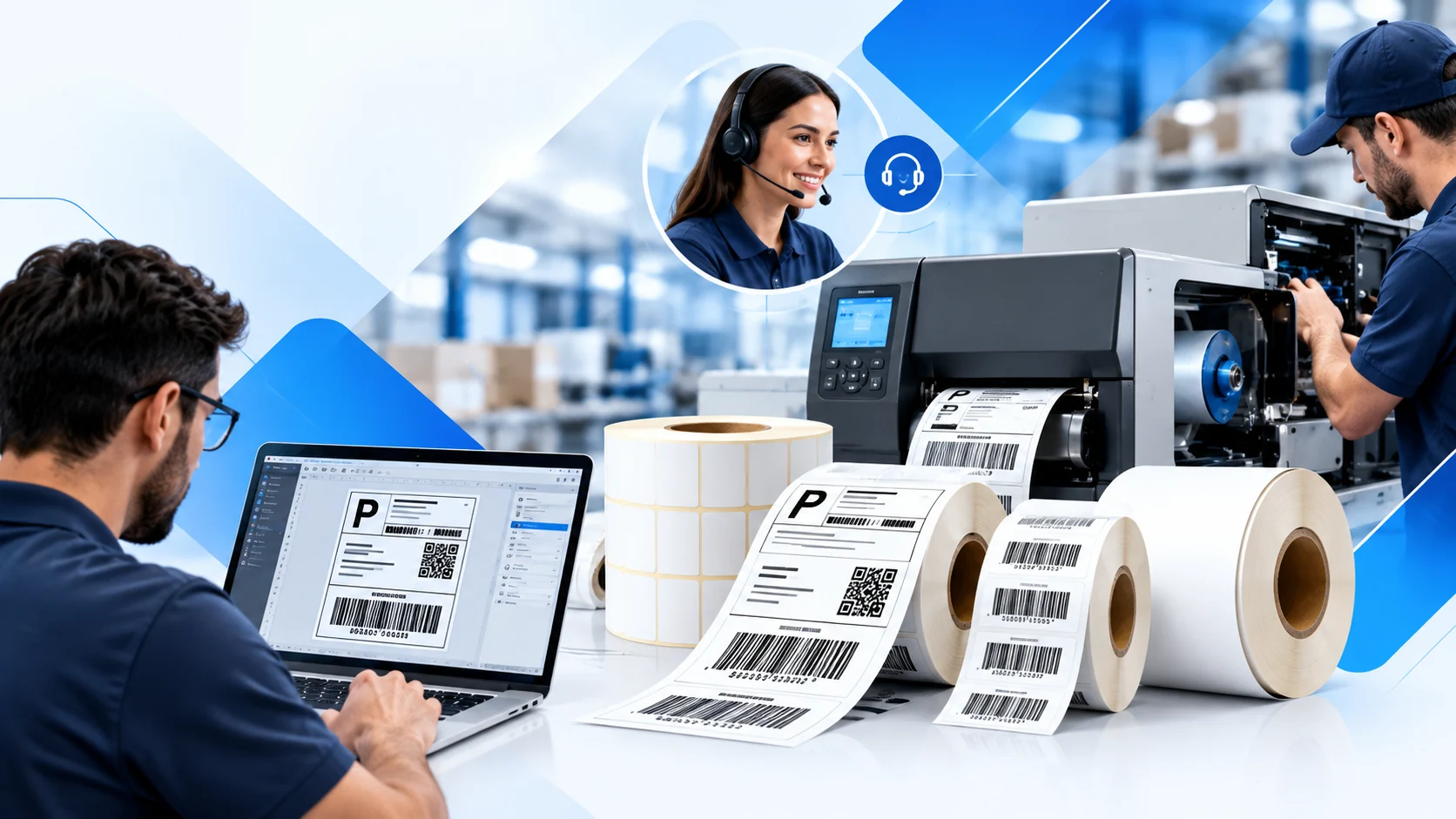 Soluções técnicas, etiquetagem e suporte industrial